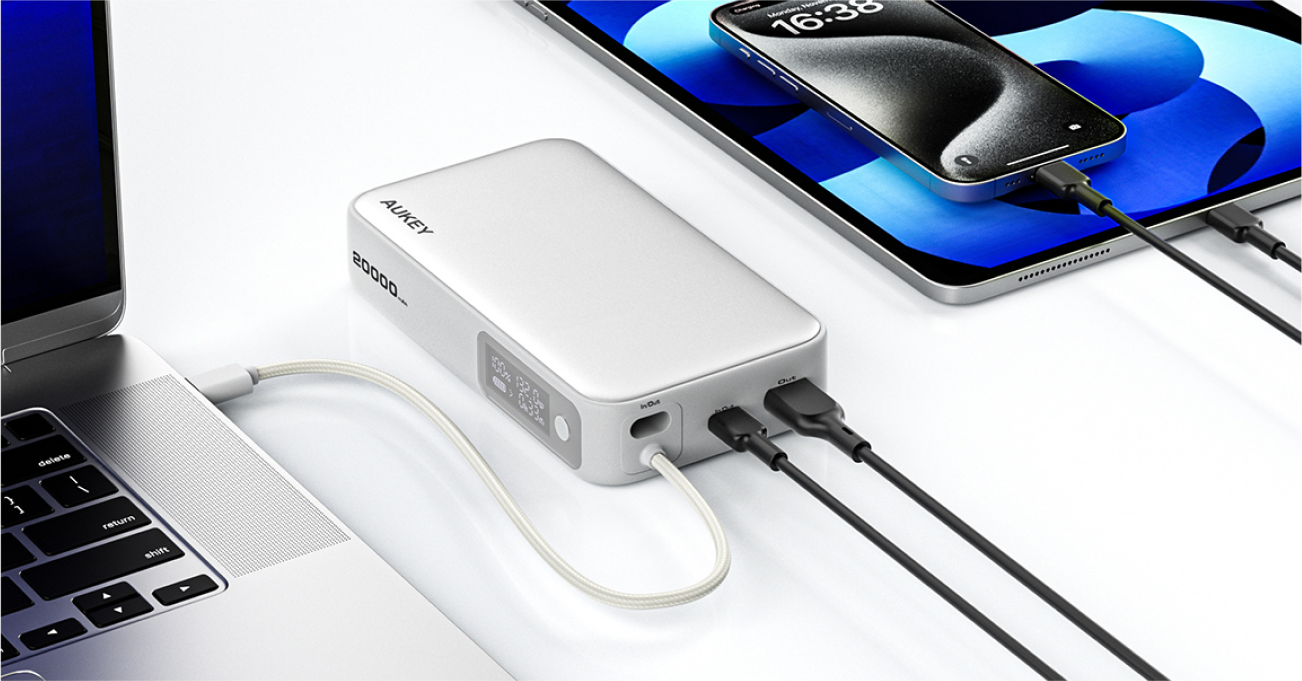 Sling 20000mAh（PB-Y48）100W 行動電源 - 大容量、大功率，就算筆電也能充！