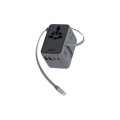 The One 氮化鎵七合一 萬國旅行充電器 35W｜150國萬用、7合1設計（PA-TA12）
