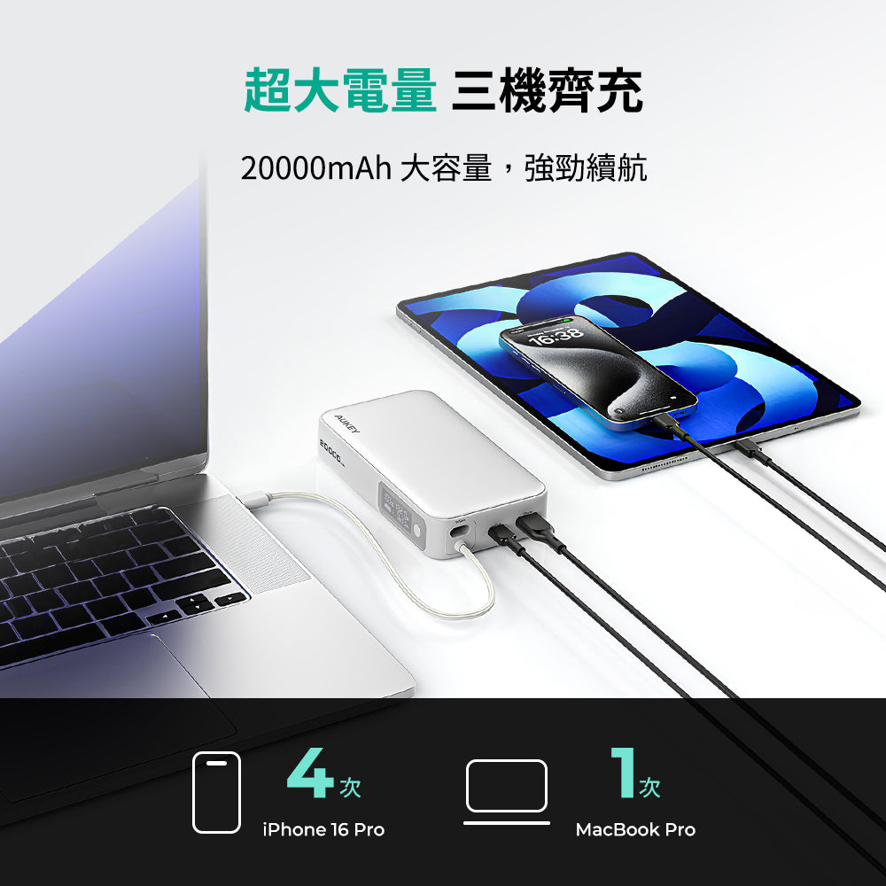 Sling 20000mAh 100W PD 快充筆電行動電源（PB-Y48）
